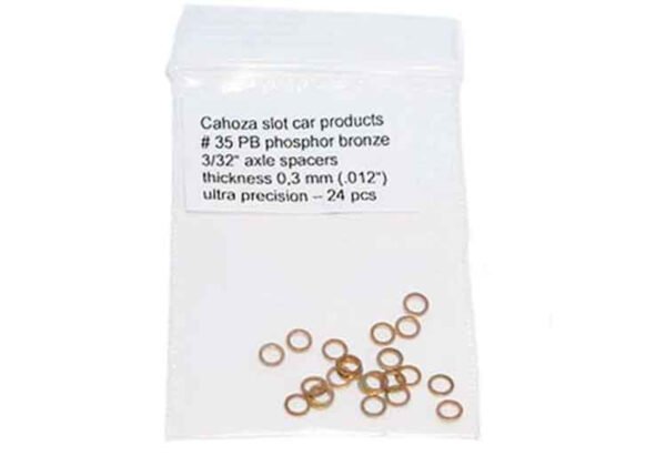 Cahoza 332 Axle Spacers .012" (10Pcs)
