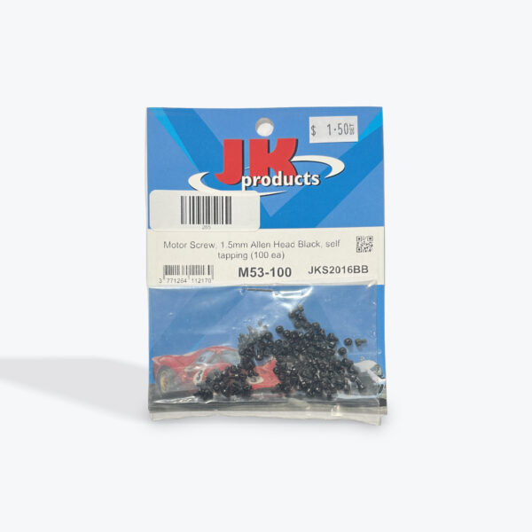 Motor Screw 1.5mm Allen Head Black Self Tapping JK (2)