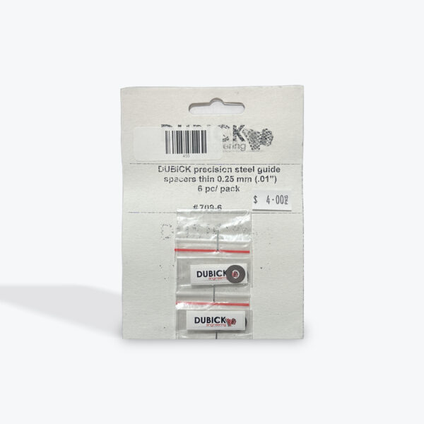 Dubick Precision Steel Guide Spacers 0.25mm (6)