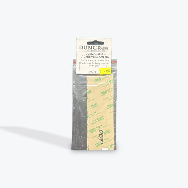 Dubick 3M Self Adhesive Lexan .007