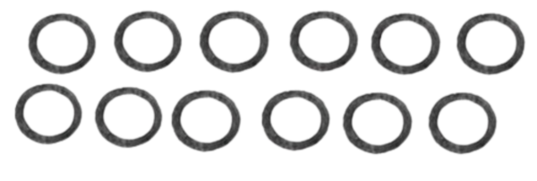 .024 x 3/32 Diameter Stainless Axle Spacers Koford