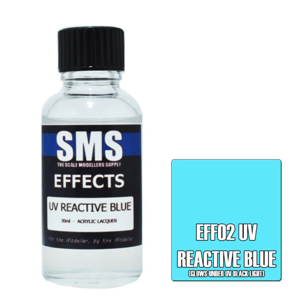 SMS Airbrush Ready 30ml - UV Reactive Blue