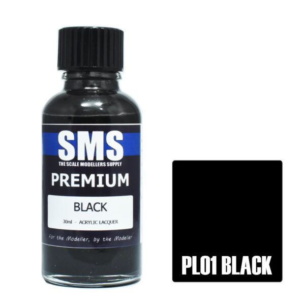 SMS Airbrush Ready 30ml - Premium Black
