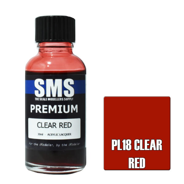 SMS Airbrush Ready 30ml - Premium Clear Red