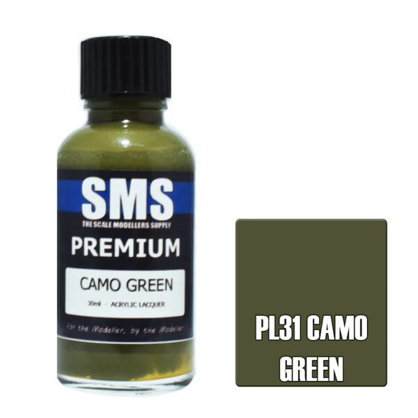 SMS Airbrush Ready 30ml - Premium Camo Green