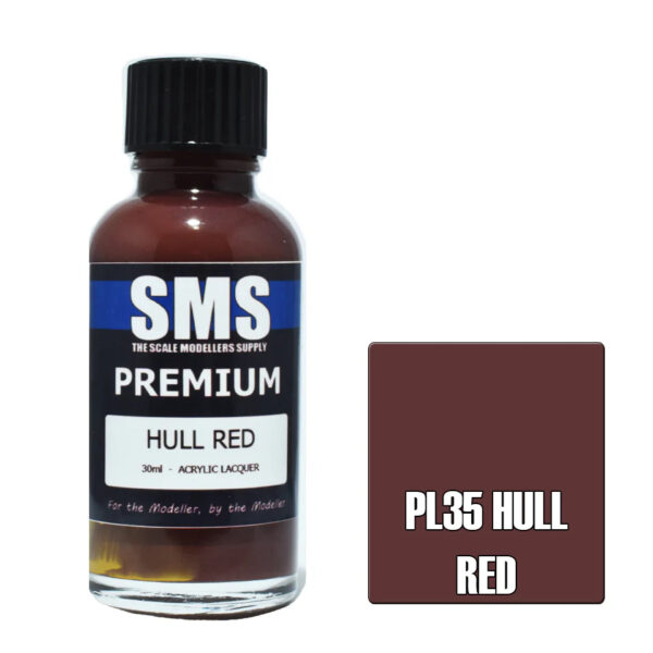SMS Airbrush Ready 30ml - Premium Hull Red