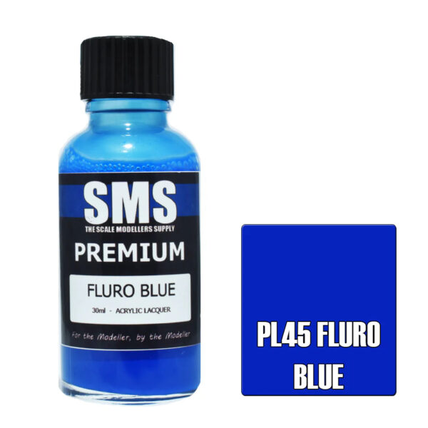 SMS Airbrush Ready 30ml - Premium Fluro Blue