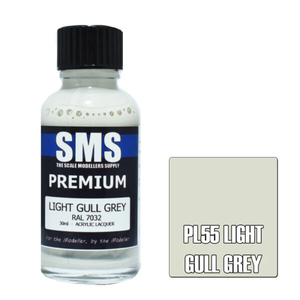 SMS Airbrush Ready 30ml - Premium Light Gull Grey