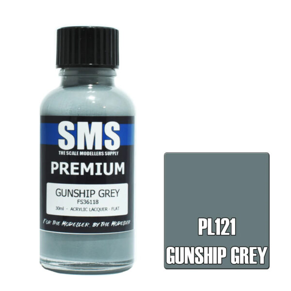 SMS Airbrush Ready 30ml - Premium Gunship Grey