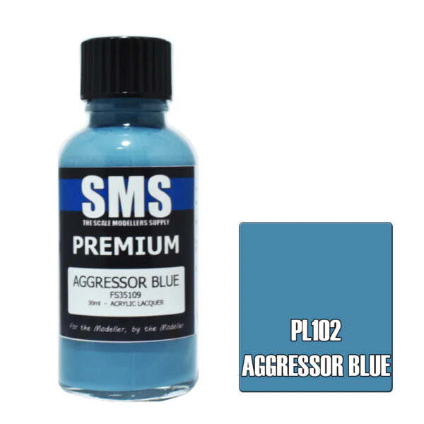 SMS Airbrush Ready 30ml - Premium Aggressor Blue