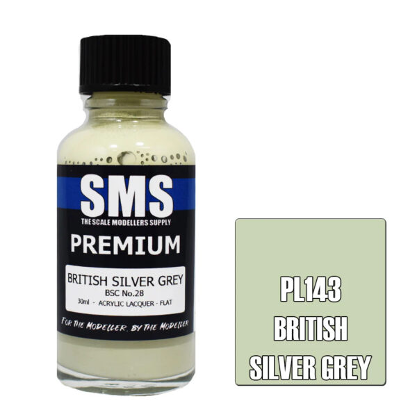 SMS Airbrush Ready 30ml - Premium British Silver Grey