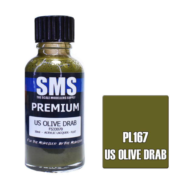 SMS Airbrush Ready 30ml - Premium US Olive Drab