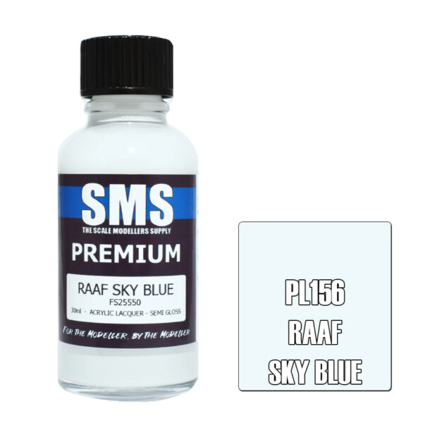 SMS Airbrush Ready 30ml - Premium Raaf Sky Blue