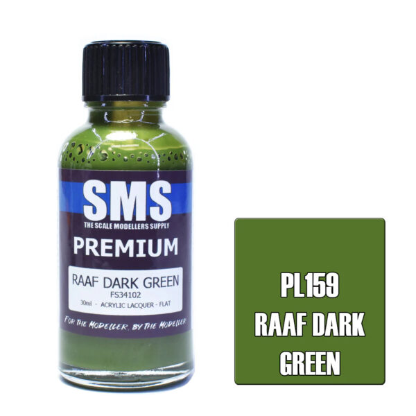 SMS Airbrush Ready 30ml - Premium Raaf Dark Green