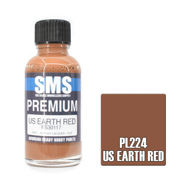 SMS Airbrush Ready 30ml - Premium US Earth Red