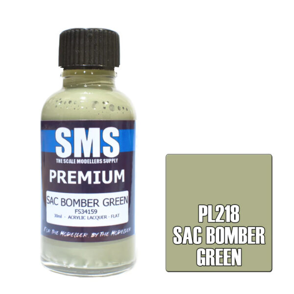 SMS Airbrush Ready 30ml - Premium Sac Bomber Green