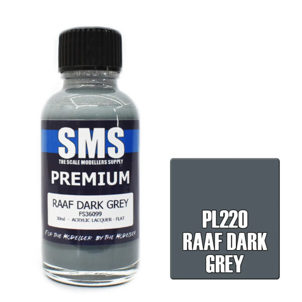 SMS Airbrush Ready 30ml - Premium Raaf Dark Grey