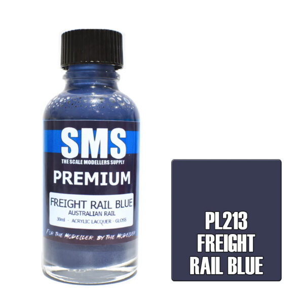 SMS Airbrush Ready 30ml - Premium Freight Rail Blue Australian Rail