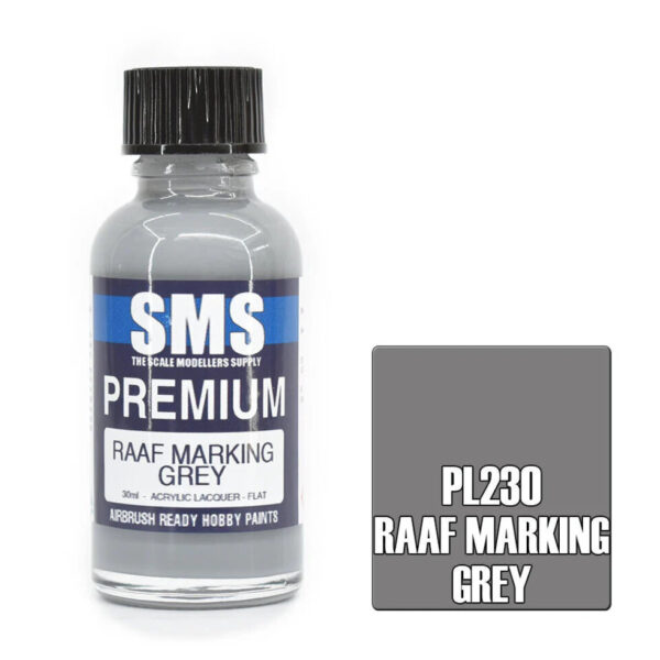 SMS Airbrush Ready 30ml - Premium Raaf Marking Grey