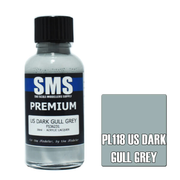 SMS Airbrush Ready 30ml - Premium US Dark Gull Grey