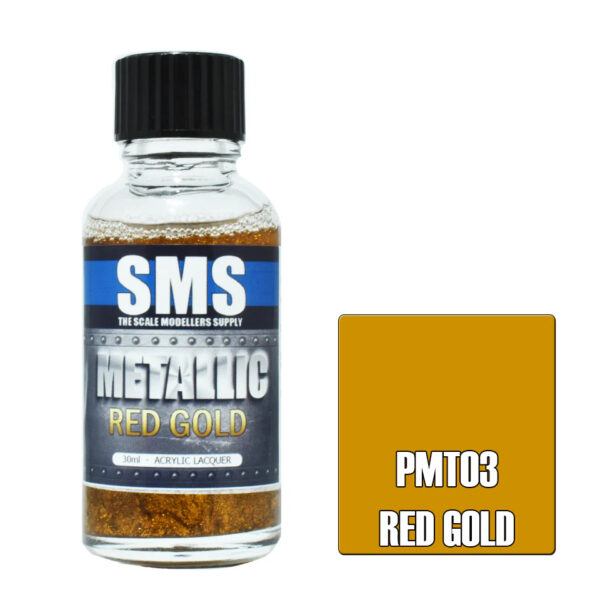 SMS Airbrush Ready 30ml - Metallic Red Gold