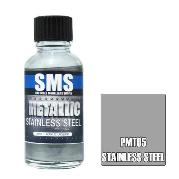 SMS Airbrush Ready 30ml - Metallic Stainless Steel