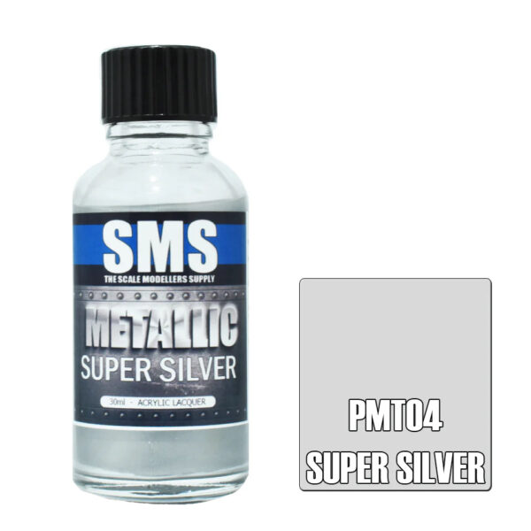 SMS Airbrush Ready 30ml - Metallic Super Silver