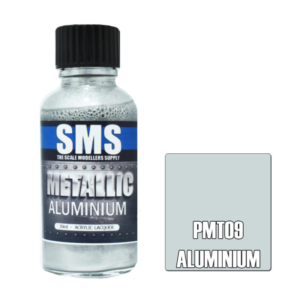 SMS Airbrush Ready 30ml - Metallic Aluminium