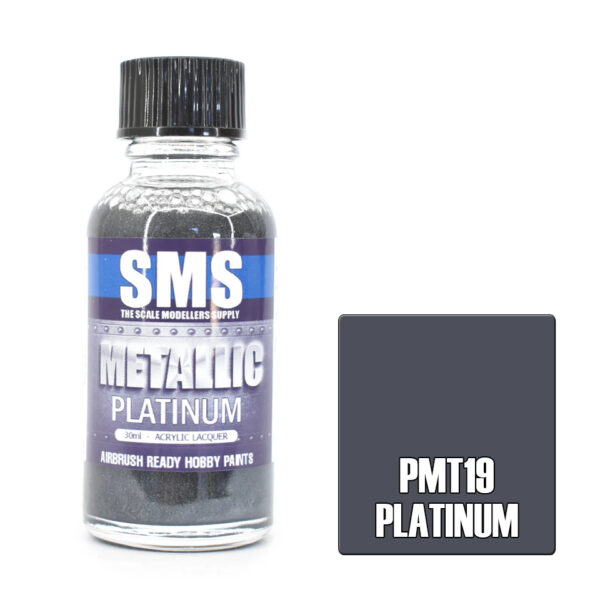 SMS Airbrush Ready 30ml - Metallic Platinum